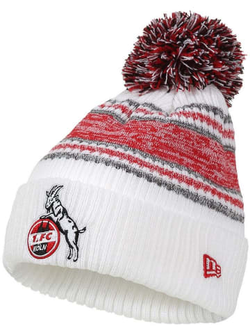 Fußballverein 1. FC Köln Mütze "Beanie Mit Bommel" in Weiß