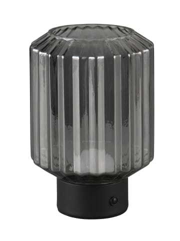 Reality Leuchten Tischleuchte LORD in schwarz matt / rauchfarbig