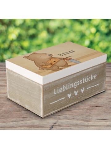 Mr. & Mrs. Panda Dekokiste Tischler Leidenschaft Design mit Spruch in Weiß