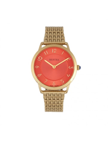 Bertha Abby Schweizer Armbanduhr in Gold/Red