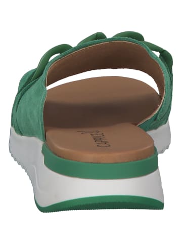 Caprice Plateau-Pantoletten in GREEN SUEDE