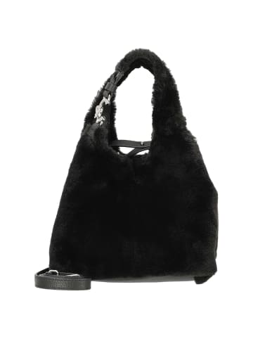 COCCINELLE C-Easy Syn. Fur - Henkeltasche 20 cm (noir/noir) in noir/noir