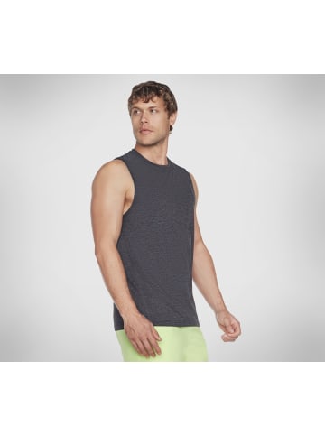 Skechers T-Shirt "GODRI CHARGE MUSCLE TANK" in Dunkelgrau / Schwarz