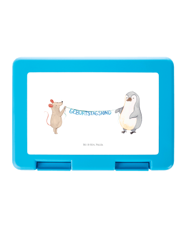 Mr. & Mrs. Panda Bento Box Maus Pinguin Geburtstag ohne Spruch in Weiß