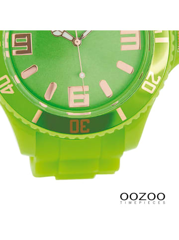 Oozoo Analog-Armbanduhr Oozoo Timepieces grün extra groß (ca. 48mm)
