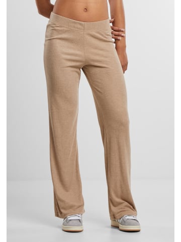 Urban Classics Urban Classics Ladies Rib Pants in beigemelange