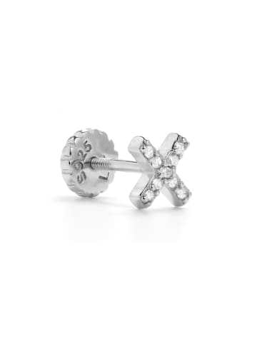 Luxenter Piercing aus 925er Sterlingsilber mit Zirkonia, rhodiniert – Garlin