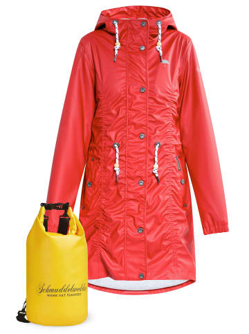 Schmuddelwedda Mantel + Tagesrucksack - Set in Rot