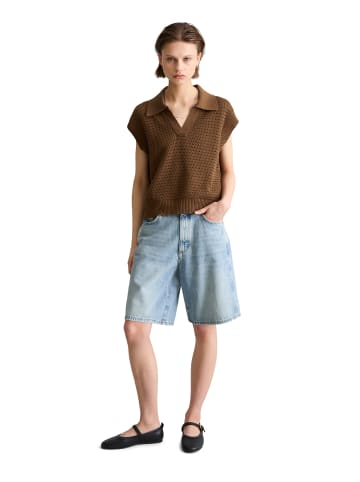 Marc O'Polo DENIM Pullunder regular in Umbra Brown