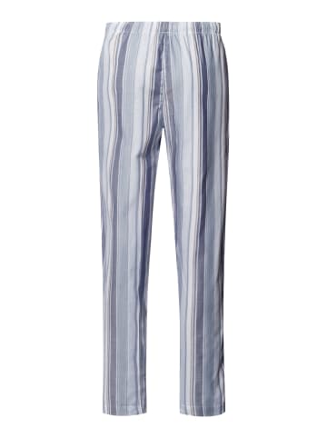 Hanro Pyjamahose Night & Day in smokey blue stripe