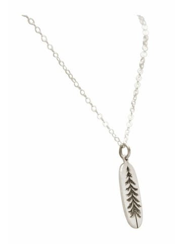 Gemshine Halskette mit Anhänger Alpin Baum Tanne Wald - Sportschmuck in silver coloured
