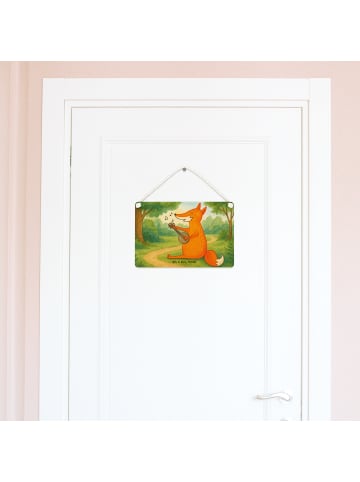 Mr. & Mrs. Panda wandtafel Fuchs Gitarre Design ohne Spruch in Weiß