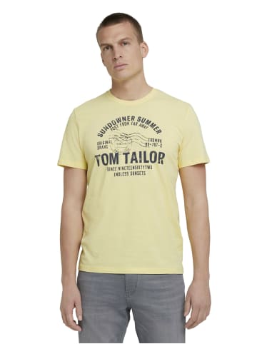 Tom Tailor Tom Tailor T-Shirt Kurzarmshirt in gelb