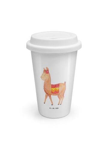 Mr. & Mrs. Panda Thermobecher Alpaka Stolz ohne Spruch in Weiß