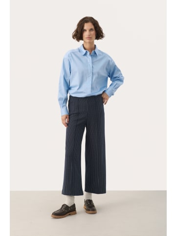 PART TWO Casual Hose IlisanPW Easy fit in Dark Navy Pinstripe