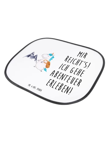 Mr. & Mrs. Panda sonnenschutz fenster Einhorn Bergsteiger mit Sp... in Weiß