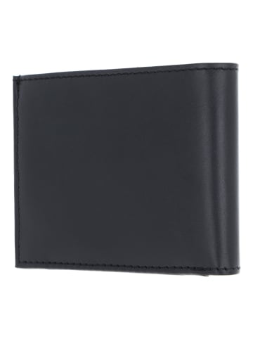 oxmox Leather Geldbörse RFID Schutz Leder 11 cm schwarz-circle bloom