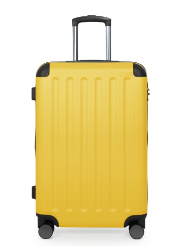 Hauptstadtkoffer Spree - Mittelgroßer Hartschalenkoffer Koffer Trolley Reisekoffer TSA, 65cm, 4 Rollen, 74 L in Gelb