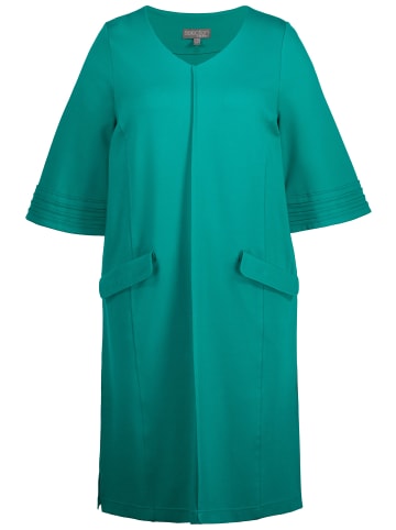 Ulla Popken Midikleid in dunkles goldgelb