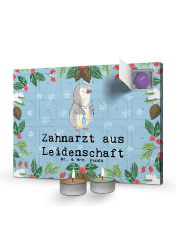 Mr. & Mrs. Panda Duftkerzen Adventskalender Zahnarzt Leidenschaf... in Blau Pastell