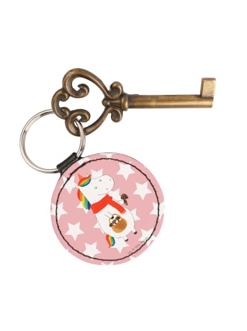 Mr. & Mrs. Panda Anhänger Einhorn Pilz ohne Spruch in Rot Pastell