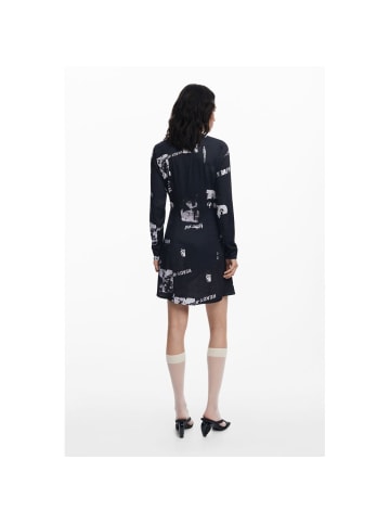 Desigual Schwarzes Viskosekleid