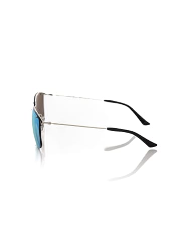 Frankie Morello Silber Metallic Herren Sonnenbrille