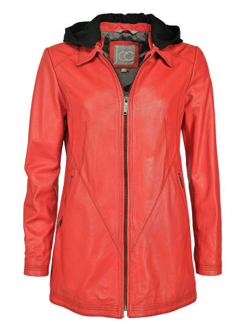 JCC Lederjacke in lava red