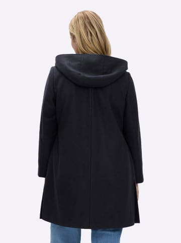 sheego Mantel in tiefblau