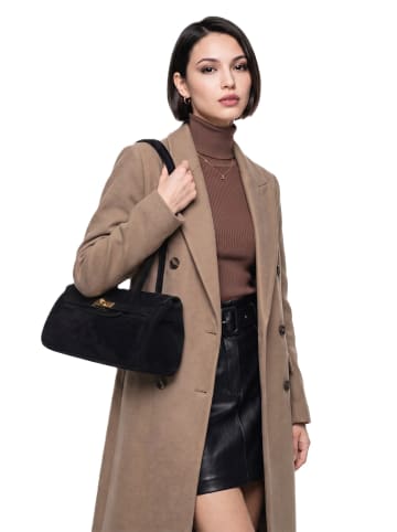 Forty degrees Handtasche Forviata echt Leder in schwarz
