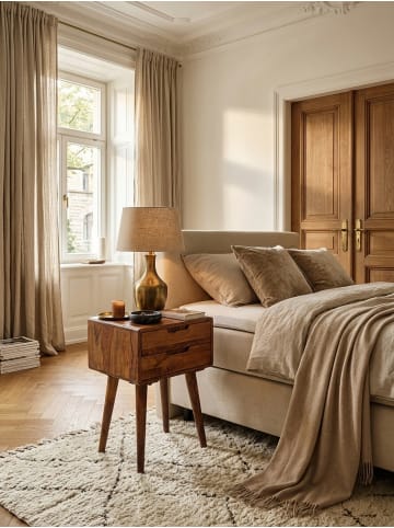 KADIMA DESIGN Nachtkonsole 47 x 66 x 36 cm WL5.578 Sheesham Nachttisch