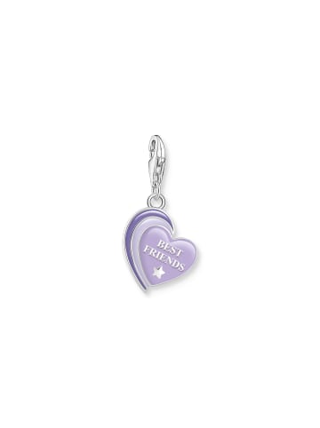 Thomas Sabo Charm-Anhänger in silber, violett