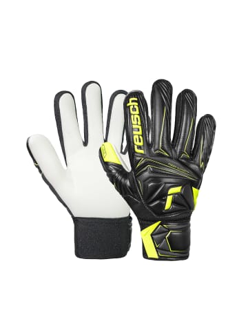 Reusch Torwarthandschuhe Attrakt Starter Solid Finger Support Junior in 7752 black/safety yellow