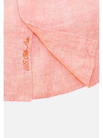 U.S. Polo Assn. Leinenhemd in rosa