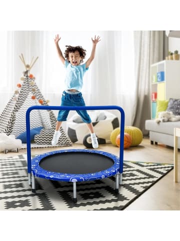 COSTWAY Mini Trampolin in Blau