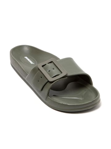 Brasileras Pantoletten "Funflop" in Militärgrün
