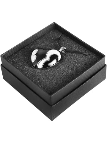 Adeliás Damen Halskette aus Kautschuk 50 cm in schwarz