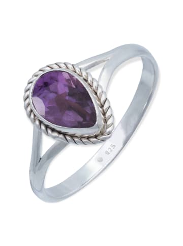 mantraroma 925er Silber - Ringe mit Amethyst facettiert