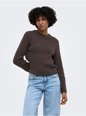 ONLY Strickpullover in Seal Brown