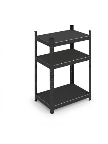 relaxdays Schwerlastregal in Schwarz - (B)60 x (H)90 x (T)40 cm