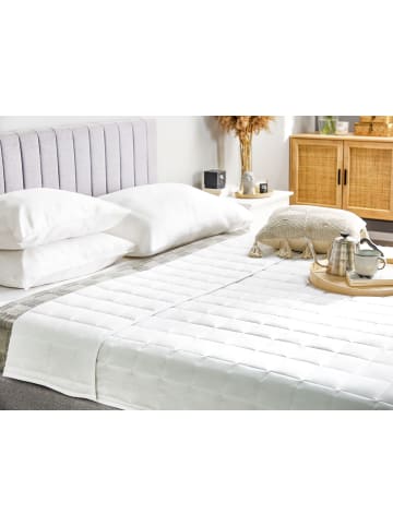 Beliani Bettdecke ANNAPURNA in Weiß - (W) 220 x (H) 1 x (L) 240 cm