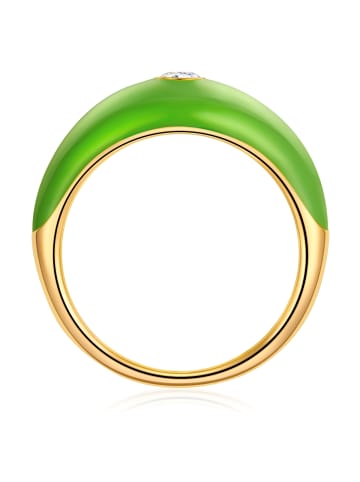 Glanzstücke München Ring Sternzeichen Stier aus Sterling Silber mit Zirkonia in gelbgold