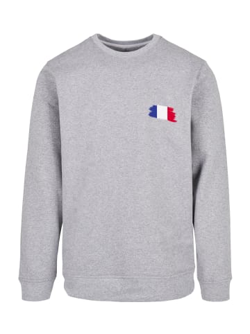 F4NT4STIC Sweatshirt France Frankreich Flagge Fahne in grau meliert