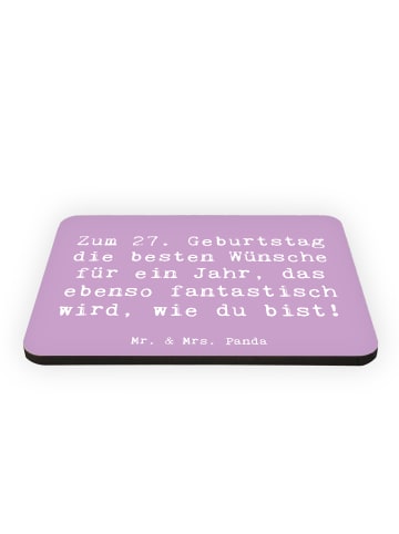 Mr. & Mrs. Panda Magnet Spruch 27. Geburtstag Wünsche mit Spruch in Lavendeltraum