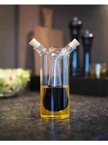 LEONARDO Essig- und Ölflasche Cucina in transparent