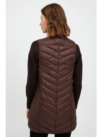 Fransa Steppweste FRBAPADDING 4 Outerwear - 20609339  Lange Steppweste in dunkelbraun