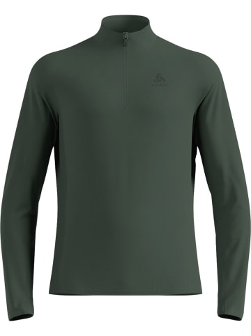 Odlo Longsleeve "Midlayer 1/2 Zip Essential Light" in Grau