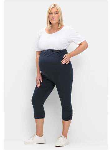 sheego Umstands-Leggings in tiefblau