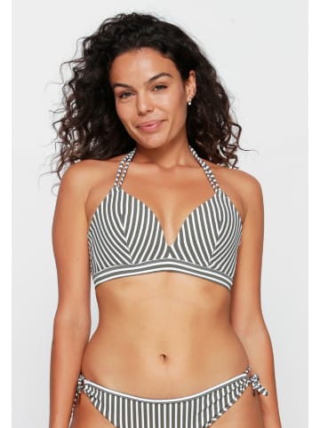 Linga Dore Bikini Triangel in Green Stripe