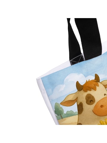 Mr. & Mrs. Panda Tasche Kuh  Pommes Design ohne Spruch in Weiß